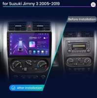 Suzuki Jimny 2005-2019 radio navigatie 9inch android 14 dab+ apple carplay androidauto
