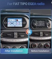 Fiat Tipo 2015-2017 radio navigatie android 14 dab+ apple carplay/ android auto