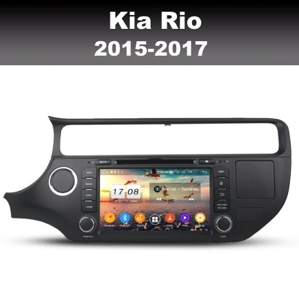 Kia Rio 2015-2017 radio navigatie carkit 8 inch android 10 wifi dab+