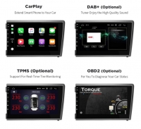 Volvo S60 V70 XC70 radio navigatie android 12 wifi carkit dab+ carplay