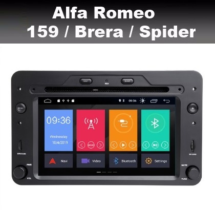 Alfa Romeo 159 Brera Spider radio navigatie android 11 wifi dab+  carplay