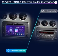 Alfa Romeo 159 Brera Spider radio navigatie android 14 wifi dab+ apple carplay
