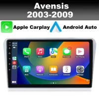 Toyota Avensis 2003-2009 radio navigatie 9inch android 14 dab+ apple carplay androidauto