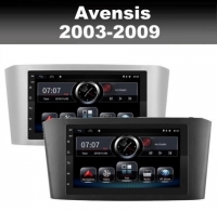 Toyota Avensis 2003-2009 radio navigatie wifi android 9.0 dab+ carkit