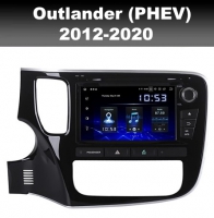 Mitsubishi Outlander PHEV radio navigatie 8inch android 10 wifi carkit dab+
