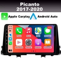 Kia Picanto 2017- 2020 radio navigatie 9inch android 14 wifi dab+ apple carplay