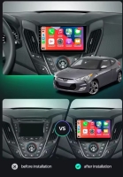Hyundai Veloster 2011-2017 radio navigatie android 14 dab+ apple carplay/ android auto