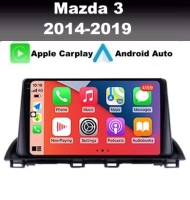 Mazda 3 2014-2019 radio navigatie android 14 dab+ apple carplay/ android auto