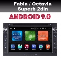 Radio navigatie geschikt voor Skoda Fabia Octavia 2din 7inch android 9.0 wifi dab+
