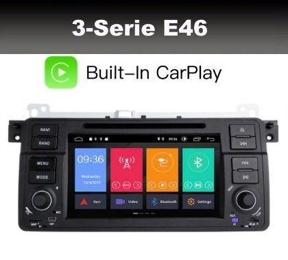 BMW 3serie E46 radio navigatie carkit android 11 wifi dab+  carplay