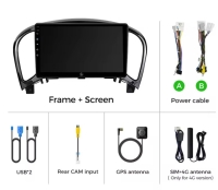 Nissan Juke 2010-2019 navigatie 9inch android 15 dab+ apple carplay androidauto