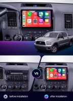 Toyota Tundra 2007-2013 radio navigatie 10,1inch android 13 dab+ apple carplay androidauto