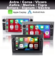 Opel Astra Corsa Vectra Zafira Meriva Tigra navigatie android 14 dab+ apple carplay androidauto