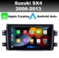 Suzuki SX4 2006-2013 radio navigatie 9inch android 14 dab+ apple carplay androidauto