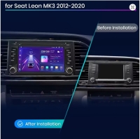 Radio navigatie geschikt voor Seat Leon 2012-2020 7inch android 14 wifi dab+ apple carplay