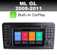 Mercedes ML GL radio navigatie carkit 7inch android 11 wifi dab+ carplay