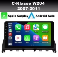 Mercedes C Klasse W204 2007-2011 navigatie android 14 dab+ apple carplay/ android auto