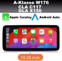 Mercedes A G Klasse GLA CLA navigatie 10,25inch android 14 dab+ apple carplay/ androidauto