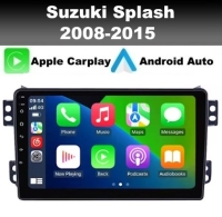 Suzuki Splash 2008-2015 radio navigatie 9inch android 14 dab+ apple carplay androidauto