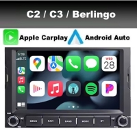 Citroen C2 C3 Berlingo radio navigatie 7inch android 14 wifi dab+ apple carplay