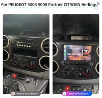 Citroen C2 C3 Berlingo radio navigatie 7inch android 14 wifi dab+ apple carplay