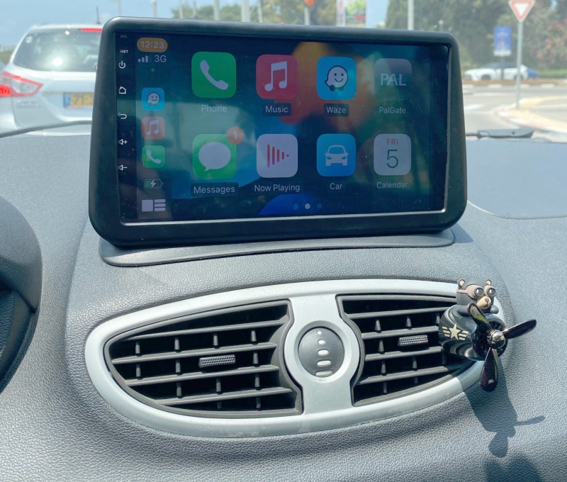 Renault Clio 3 navigatie 9 inch android 12 dab+ apple carplay androidauto -  www.