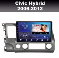Honda Civic hybrid radio navigatie 10,2inch android 9 wifi carkit dab+