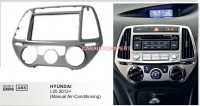 2din inbouwframe Hyundai i20 handbediende airco