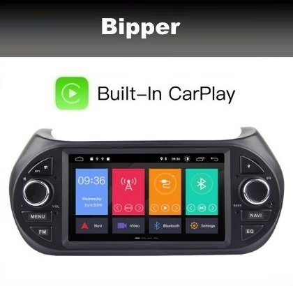 Peugeot Bipper radio navigatie carkit 7inch android 10 wifi dab+  carplay