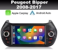 Peugeot Bipper 2008-2017 radio navigatie android 14 dab+ apple carplay/ android auto