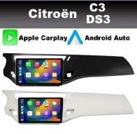 Citroen C3 DS3 radio navigatie 10,1inch android 14 wifi dab+ apple carplay