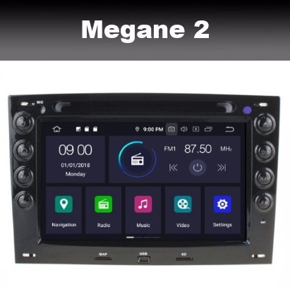 Renault Megane 2 radio navigatie carkit android 10 wifi octacore dab+ 64gb